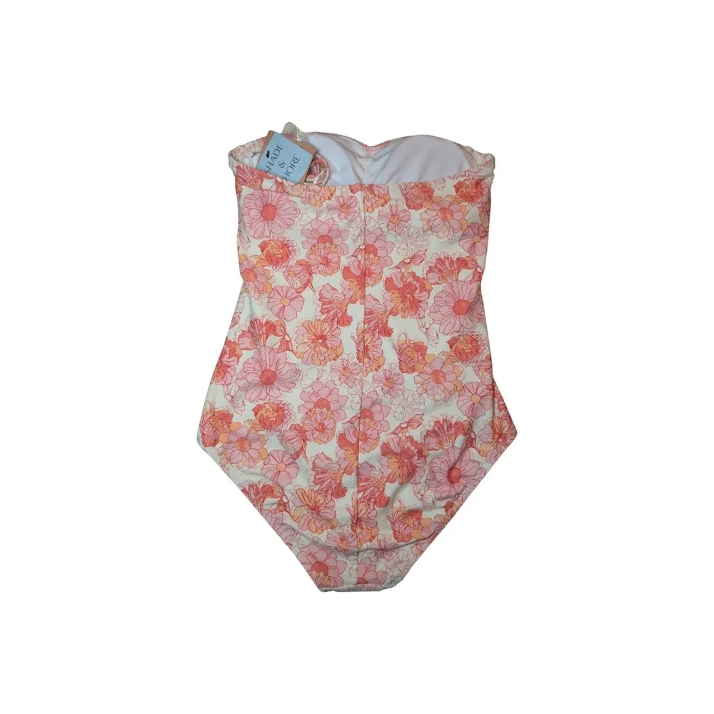 ⭐D9 Women's Floral Print Shade & Shore One Piece Swimsuit Multicolor Sz Large